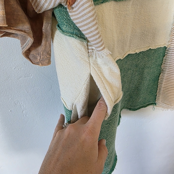 OLI & HALI Green And Cream Stripes With Stars - Picture 5 of 7